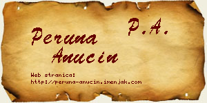 Peruna Anučin vizit kartica